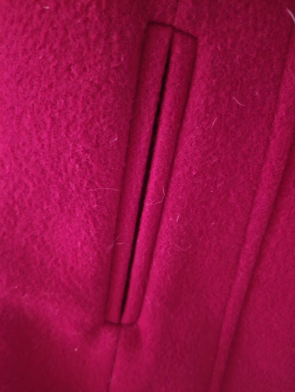 Vintage Stunning Wool/cashmere Classic Red Wool Blend Women's Coat Sz M - Picture 7 of 9